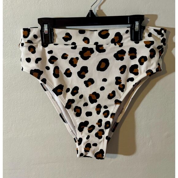 Xhilaration Women’s Leopard Print Bikini Set Size S Top /L Bottom Two-Piece - Picture 5 of 7